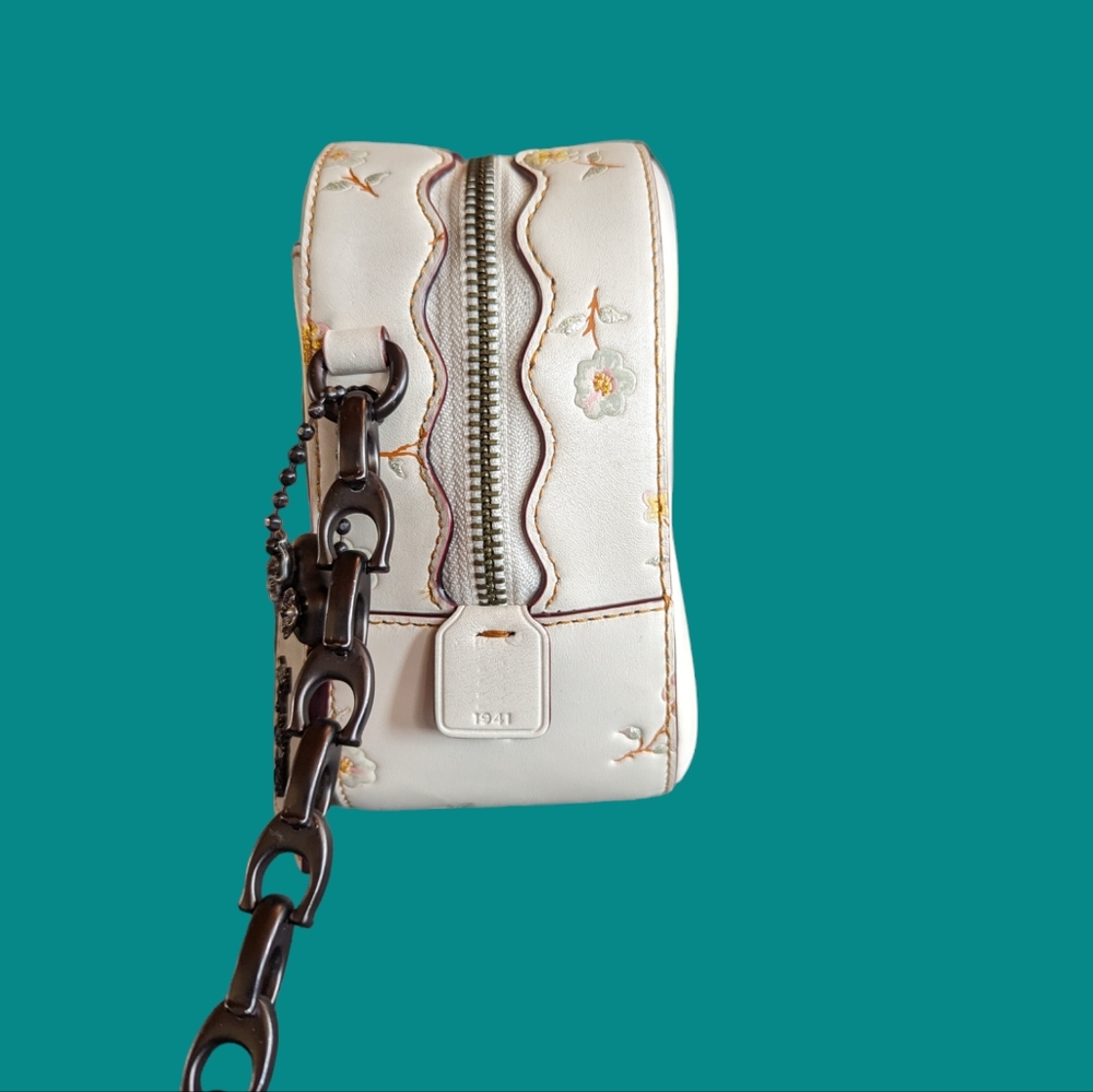 Rare 1941 Tea rose Turnlock Camera bag with C chain - Picture 6 of 12
